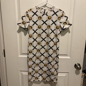 Versus Versace Graphic Dress, Made in Italy, Authentic, XS/S (no sz tag)